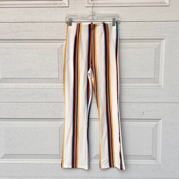 NWT Free People High Rise Striped Stretch Flare Casual Lounge Pants - Picture 10 of 10